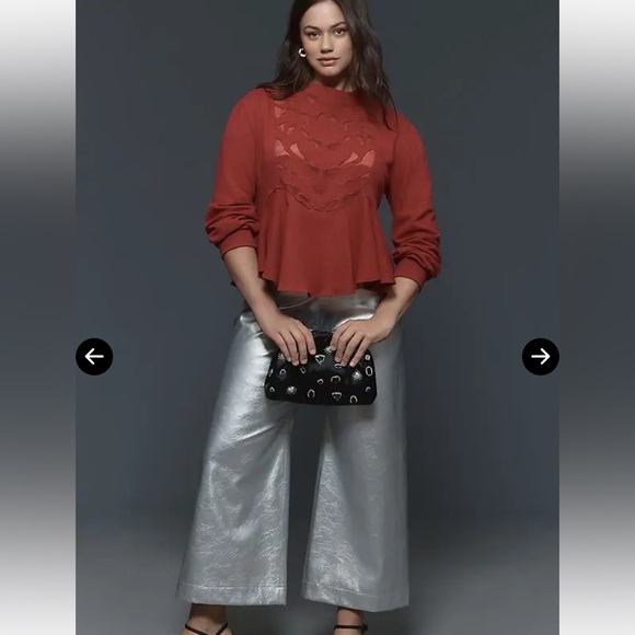 Anthropologie Tops - ANTHROPOLOGIE 
Cutwork Swing Top